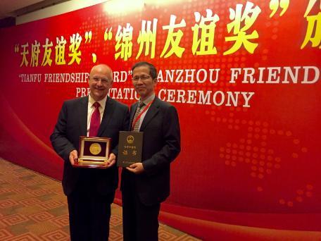 Phil Coates won Tian Fu Award 2015