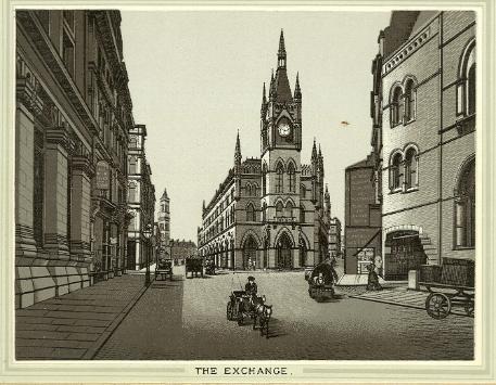 View of the Wool Exchange, Bradford, circa 1890. From An Album of Bradford Views, Special Collections, reference Local/ALB