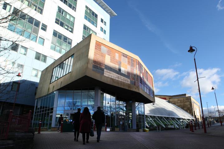 An image of the Richmond Building at the University of Bradford.