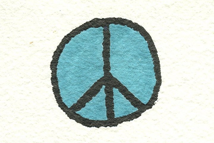 The nuclear disarmament and peace symbol
